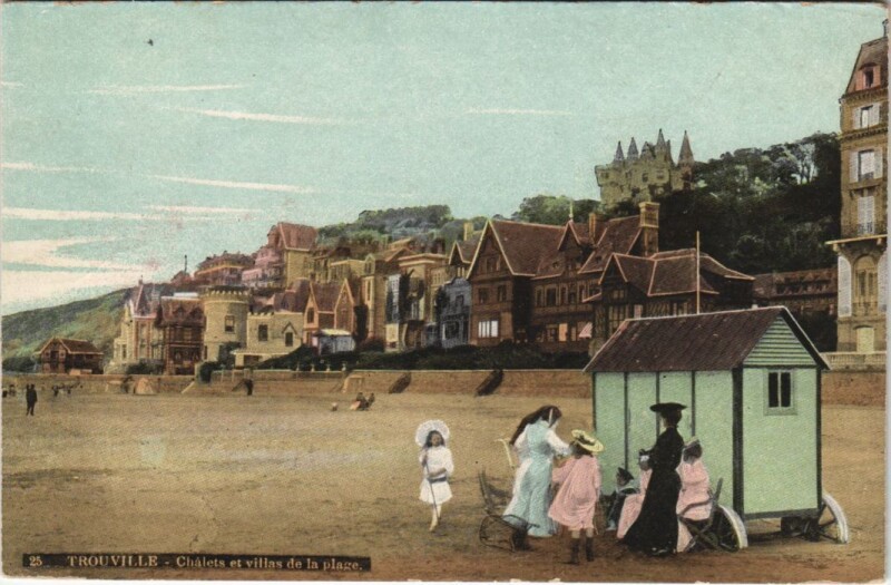 Carte postale ancienne Trouville-sur-Mer Chalets et Villas de la Plage à Trouville-sur-Mer