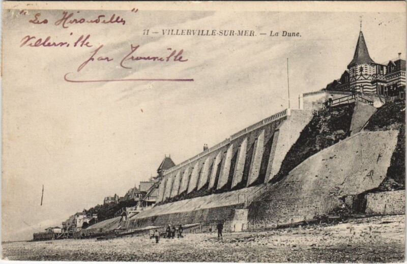 Carte postale ancienne Villerville-sur-Mer La Dune à Villerville