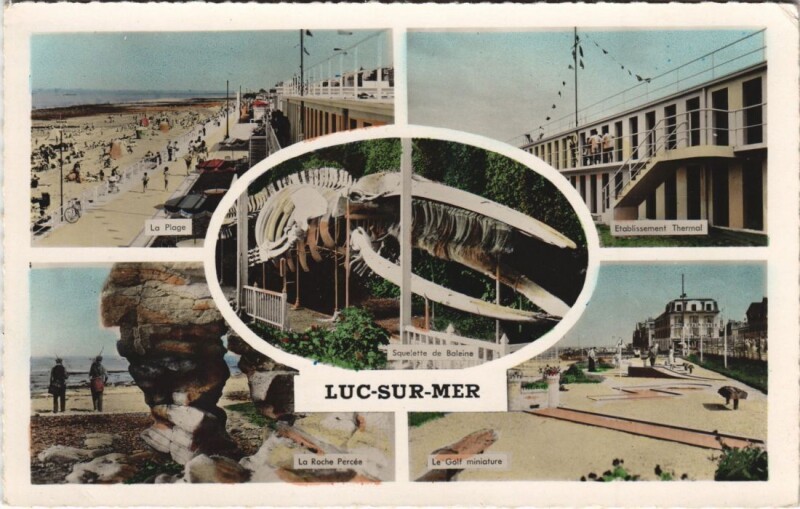 Carte postale ancienne Luc-sur-Mer Scenes à Luc-sur-Mer