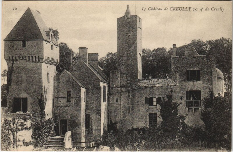 Carte postale ancienne Creully Le Chateau de Creully