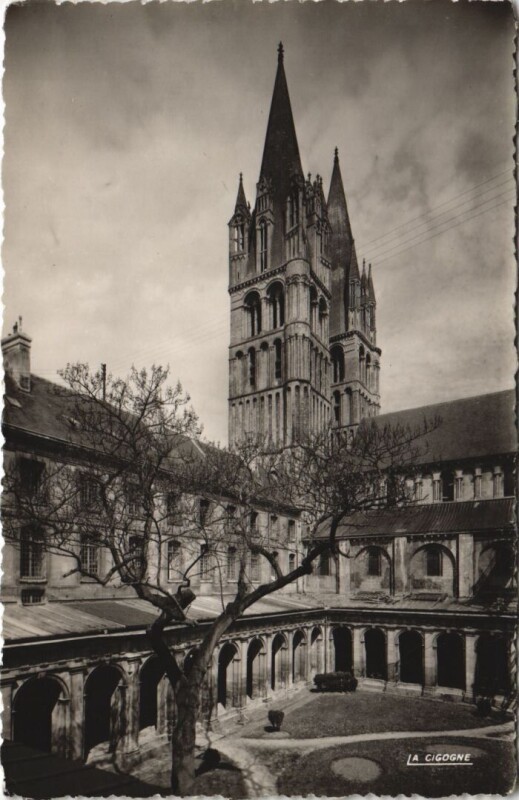 Carte postale ancienne Caen Ancienne Abbaye aux Hommes