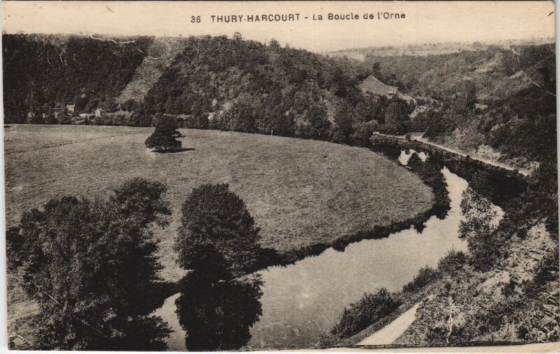 Carte postale ancienne Thury-Harcourt La Boucle de l'Orne