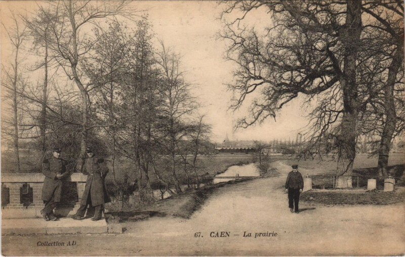 Carte postale ancienne Caen La Prairie