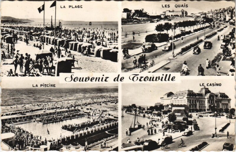 Carte postale ancienne Trouville-sur-Mer Scenes à Trouville-sur-Mer