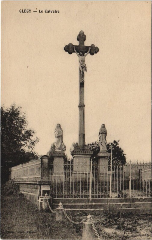 Carte postale ancienne Clecy Le Calvaire