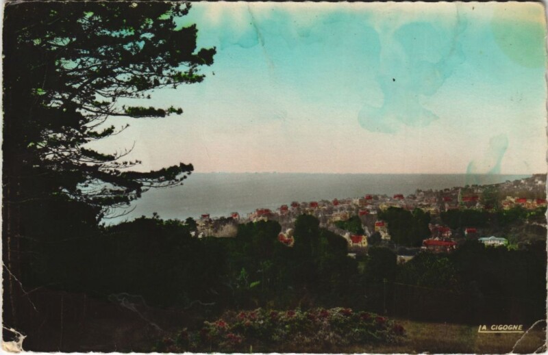 Carte postale ancienne Houlgate Vue GeneraleCote Nord à Houlgate