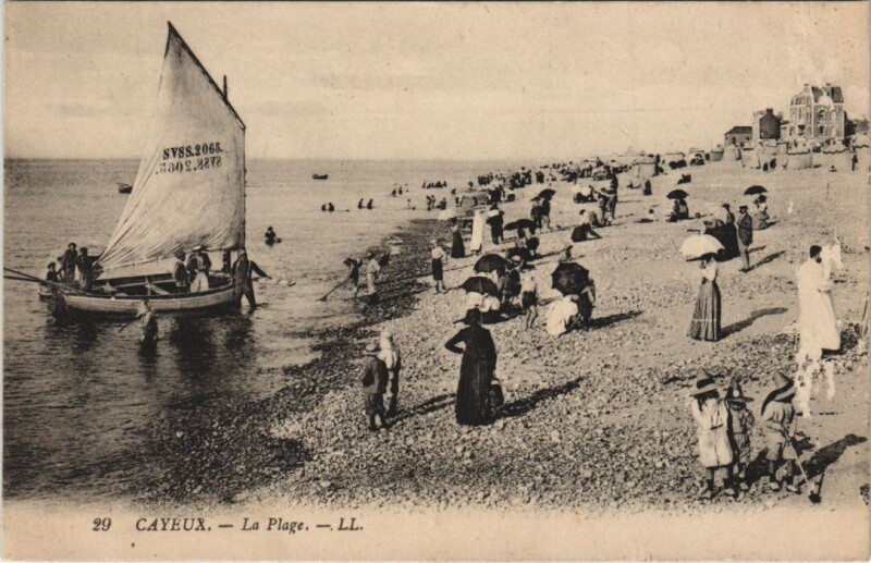 Carte postale ancienne Cayeux-sur-Mer La Plage