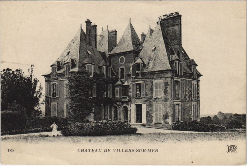 Carte postale ancienne Villers-sur-Mer Chateau à Villers-sur-Mer