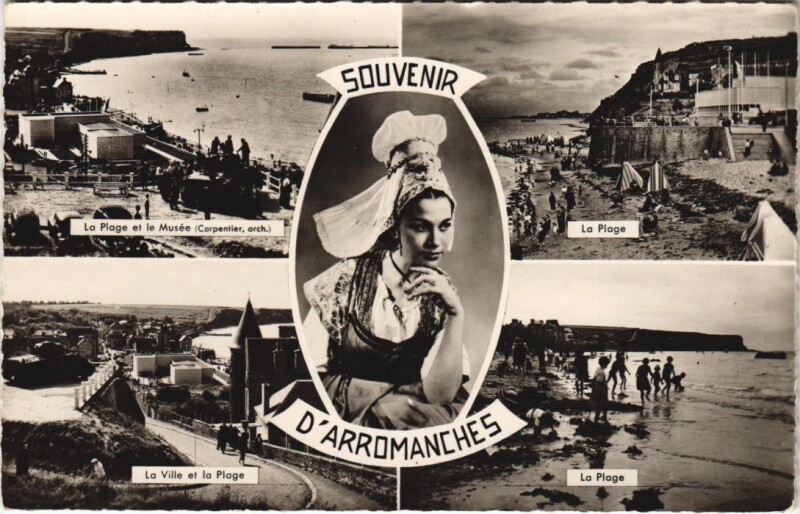 Carte postale ancienne Arromanches Scenes