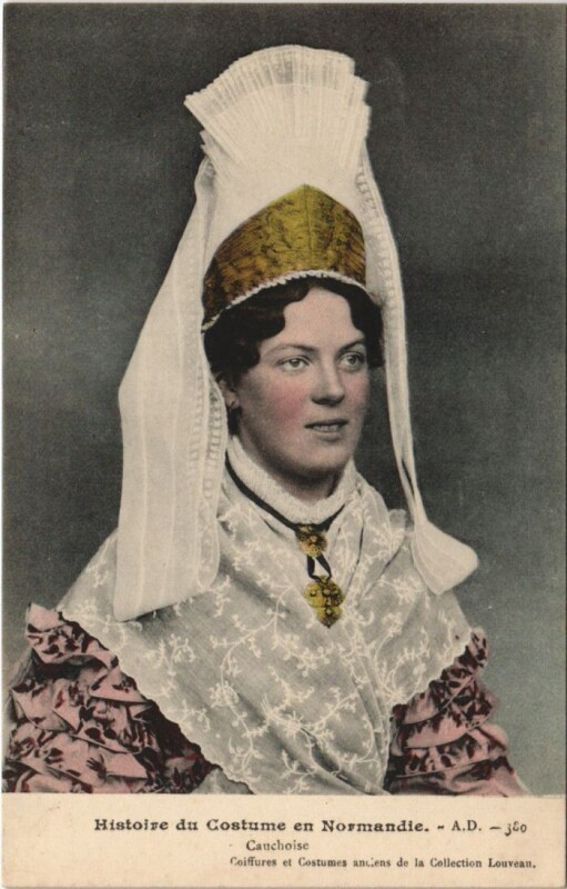 Carte postale ancienne Histoire du Costume en Normandie - Cauchoise - Femme