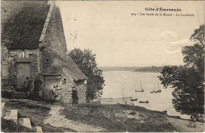 Carte postale ancienne Bain-de-Bretagne Les Bords de la Rance - La Landriais à Bain-de-Bretagne