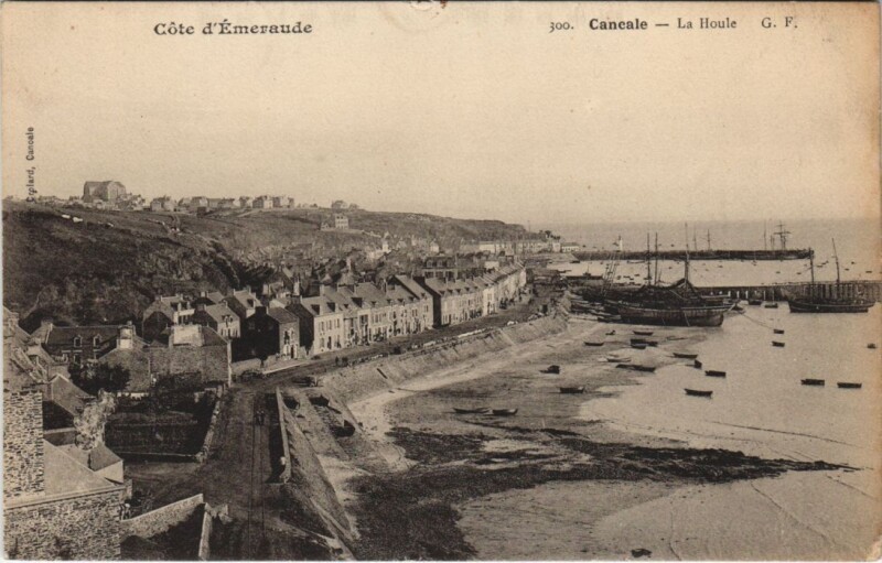 Carte postale ancienne Cancale La Houle à Cancale