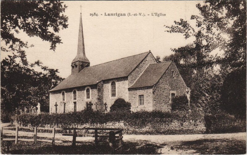 Carte postale ancienne Lanrigan L'Eglise à Lanrigan