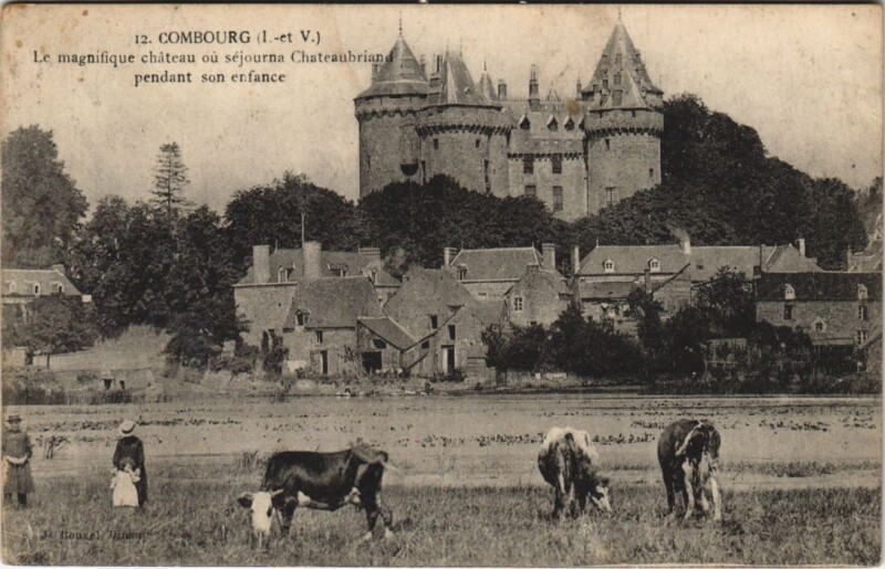 Carte postale ancienne Combourg Chateau à Combourg