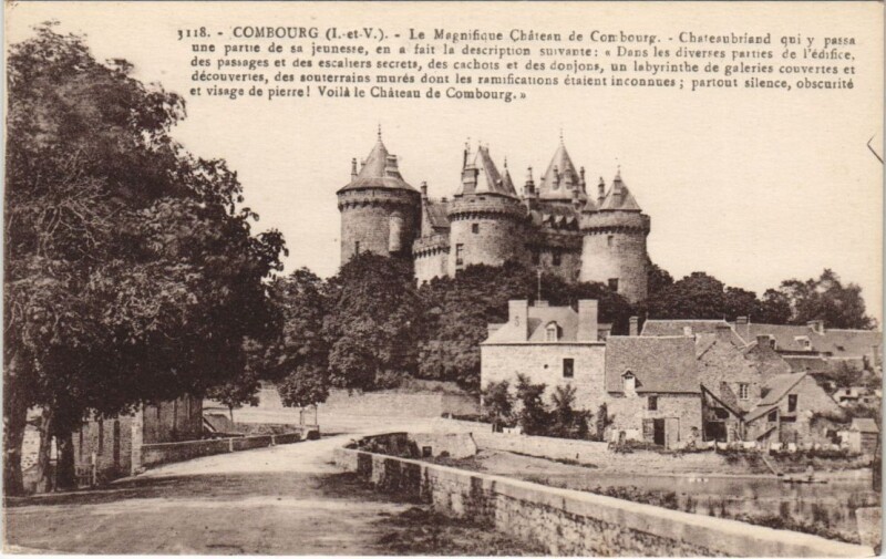 Carte postale ancienne Combourg Chateau à Combourg