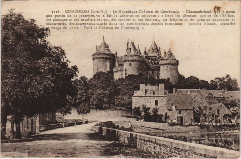 Carte postale ancienne Combourg Le Chateau à Combourg