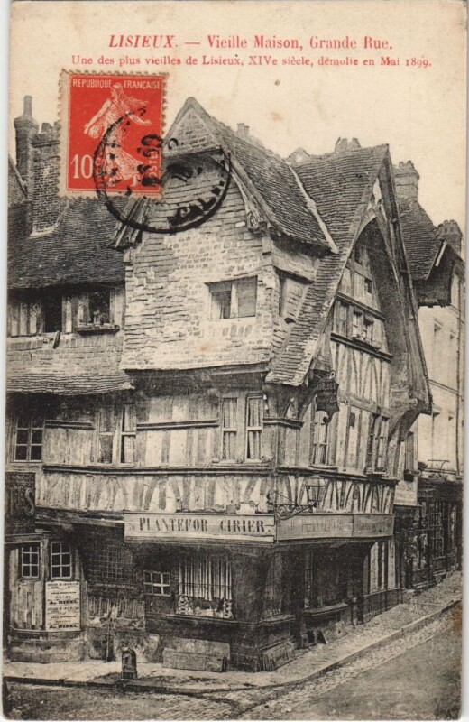Carte postale ancienne Lisieux Vieille Maison, Grande Rue à Lisieux