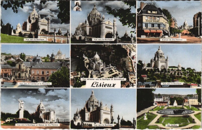 Carte postale ancienne Lisieux souvenir à Lisieux