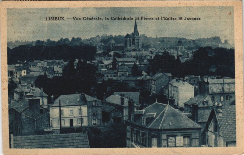 Carte postale ancienne Lisieux vue generale à Lisieux