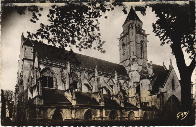 Carte postale ancienne Caen Eglise Saint Etienne