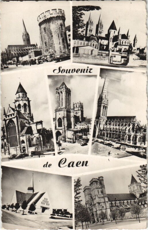 Carte postale ancienne Caen souvenir