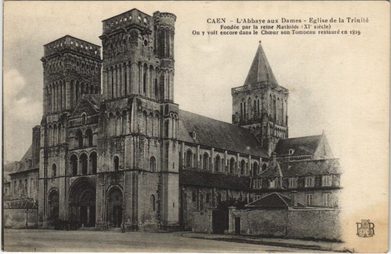 Carte postale ancienne Caen Eglise de la Trinite