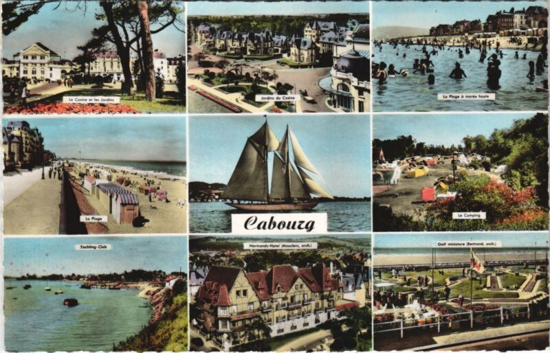 Carte postale ancienne Cabourg souvenir à Cabourg