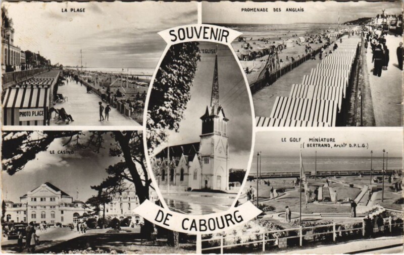 Carte postale ancienne Cabourg souvenir à Cabourg