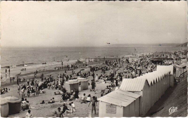 Carte postale ancienne Cabourg La Plage à Cabourg