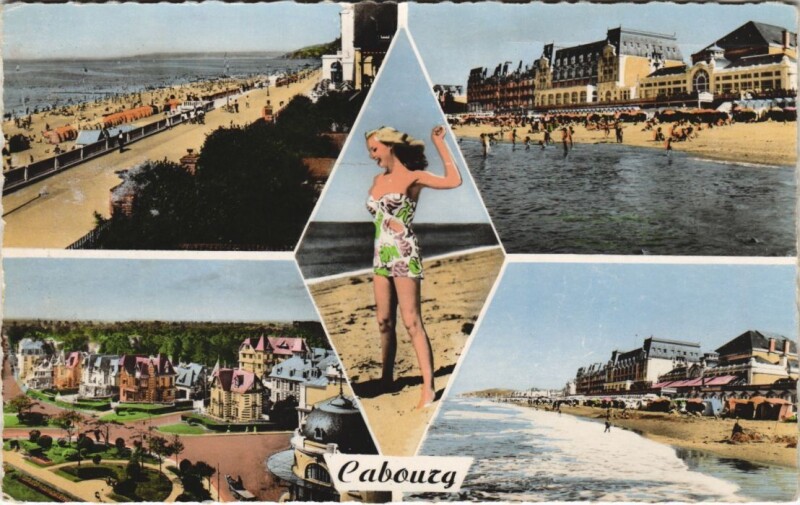 Carte postale ancienne Cabourg souvenir à Cabourg