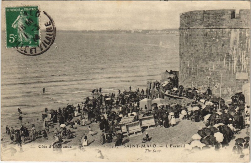 Carte postale ancienne Saint Malo Eventail à Saint-Malo