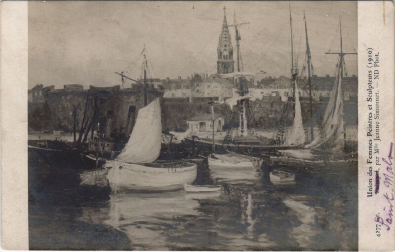 Carte postale ancienne Saint Malo Union des Femmes Peintres et Sculpteurs à Saint-Malo