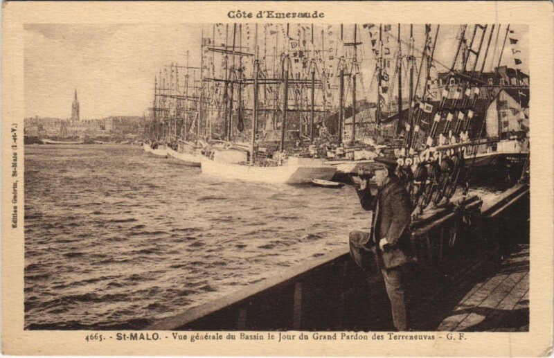 Carte postale ancienne Saint Malo vue generale à Saint-Malo