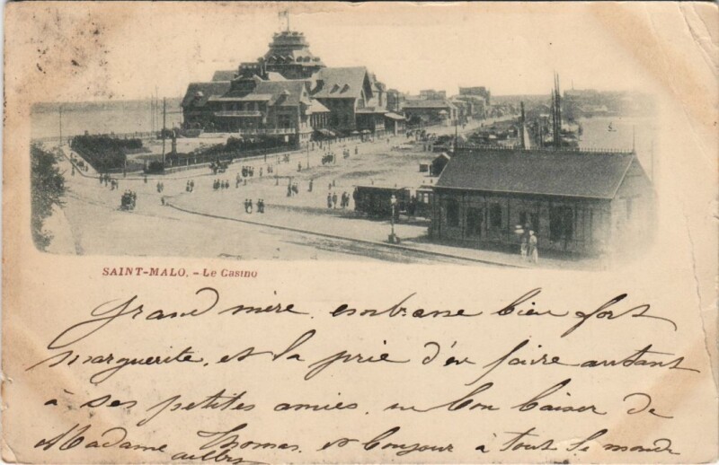 Carte postale ancienne Saint Malo Le Casino à Saint-Malo