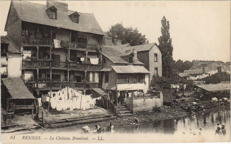 Carte postale ancienne Rennes Chateau Branlant à Rennes