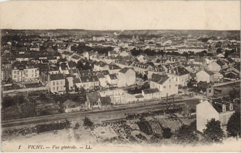 Carte postale ancienne Vichy Vue Generale France à Vichy