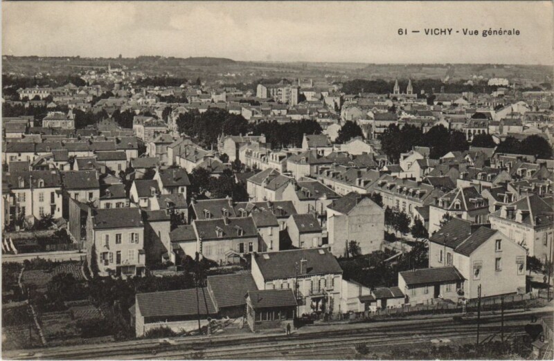 Carte postale ancienne Vichy Vue Generale France à Vichy