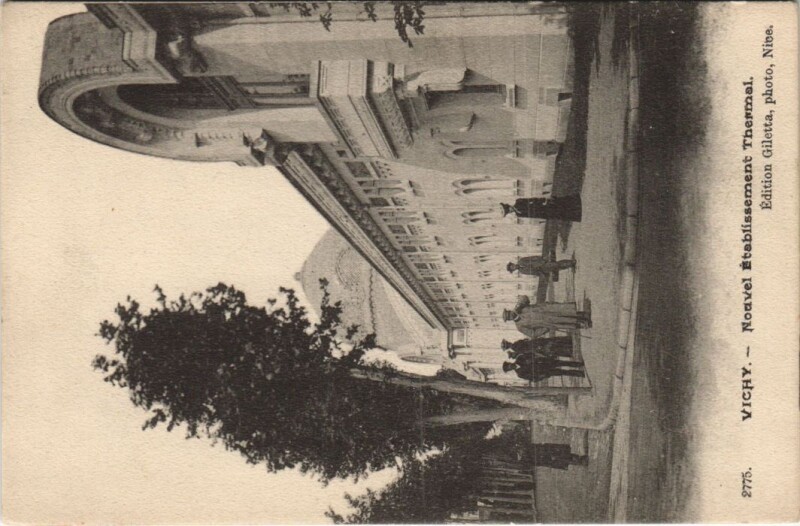 Carte postale ancienne Vichy Nouvel Etablissement Thermal France à Vichy