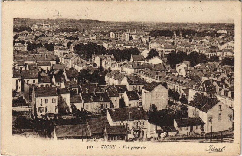 Carte postale ancienne Vichy Vue Generale France à Vichy