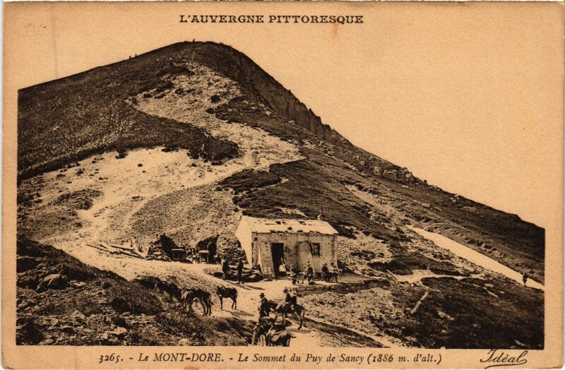 Carte postale ancienne Le Mont-Dore Le Sommet du Puy de Sancy à Mont-Dore