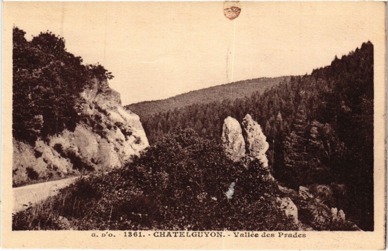 Carte postale ancienne Chatel-Guyon Vallee des Prades