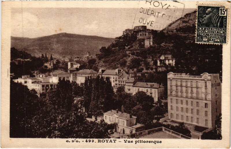 Carte postale ancienne Royat Vue Pittoresque à Royat
