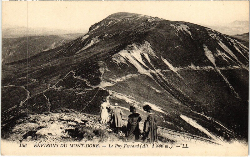 Carte postale ancienne Le Mont-Dore Env. - Le Puy Ferrand à Mont-Dore