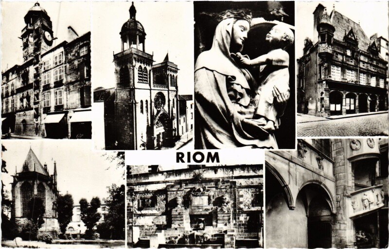 Carte postale ancienne Riom Scenes