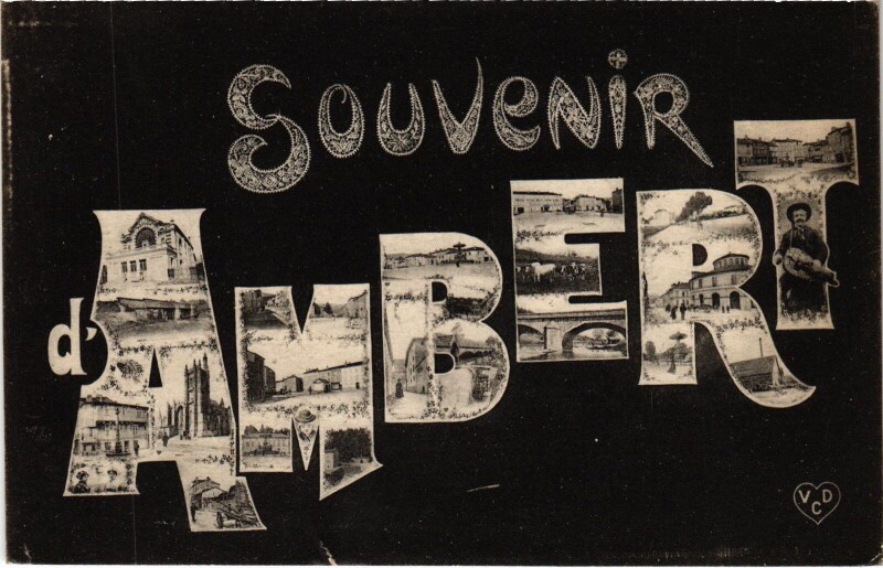 Carte postale ancienne Ambert Scenes à Ambert