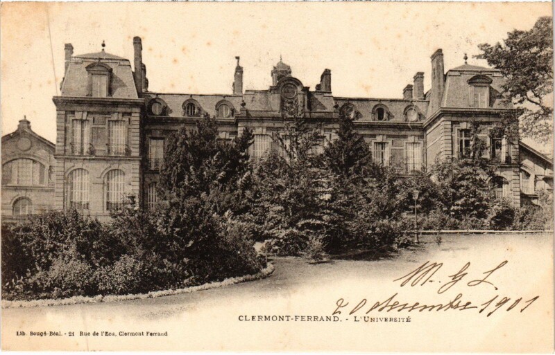 Carte postale ancienne Clermont-Ferrand L'Universite à Clermont-Ferrand