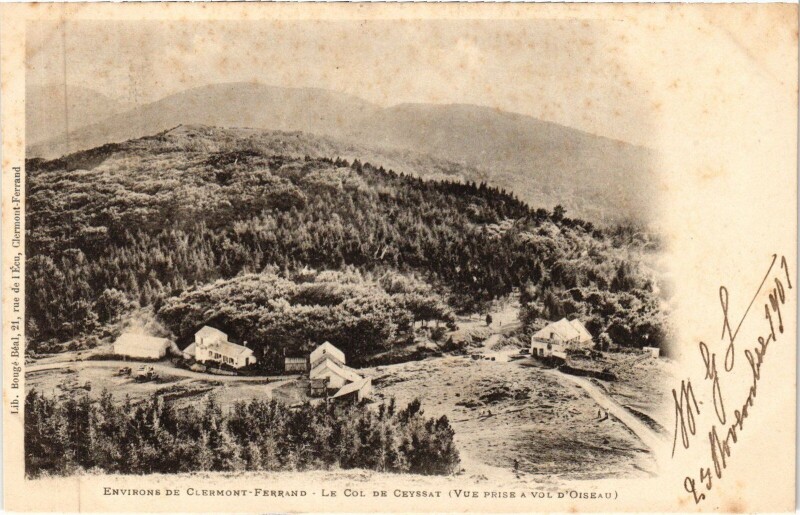 Carte postale ancienne Clermont-Ferrand Environs - Le Col de Ceyssat à Ceyssat