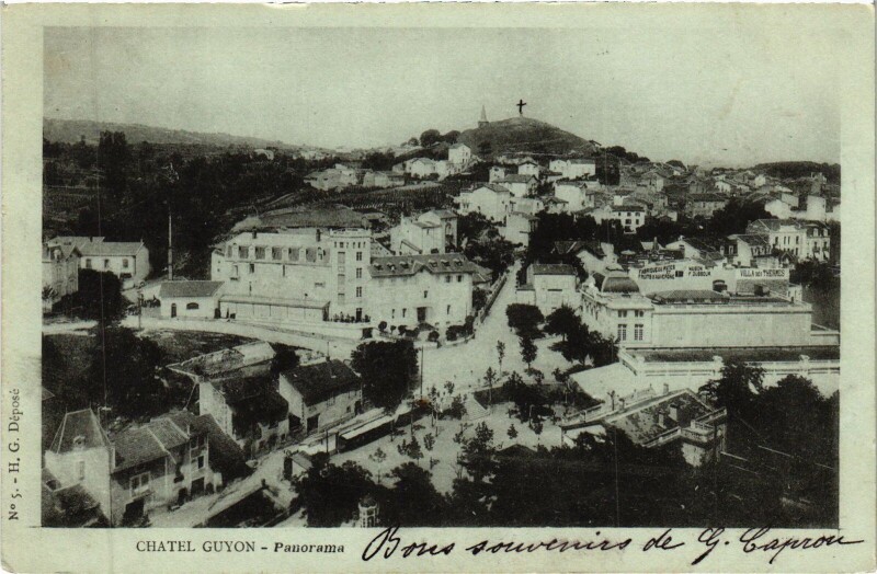 Carte postale ancienne Chatel-Guyon Panorama