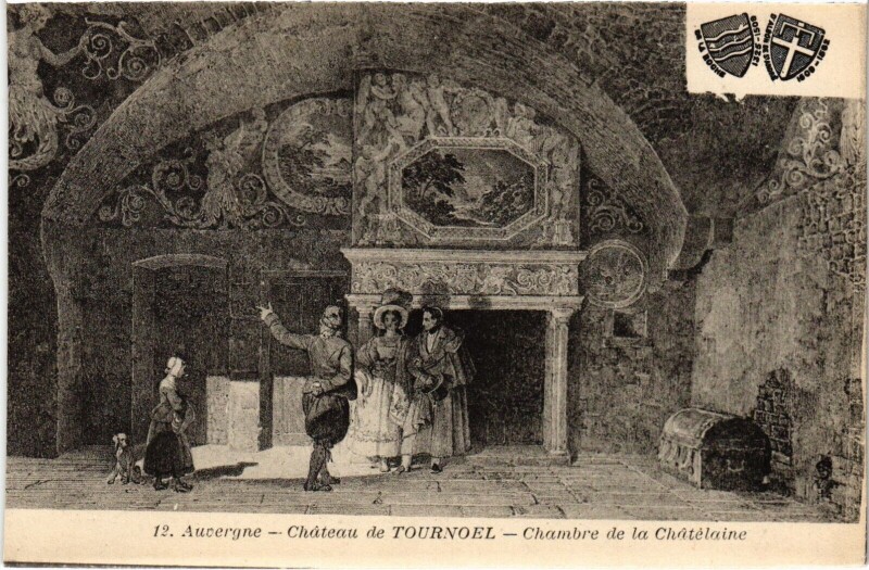 Carte postale ancienne Auvergne - Chateau de Tournoel