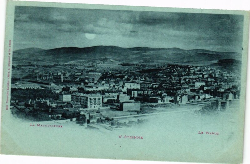 Carte postale ancienne La Manufacture - Saint-Etienne - Le Viaduc